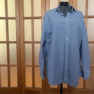 Charles Tyrwhitt Navy Gingham Button Down Shirt